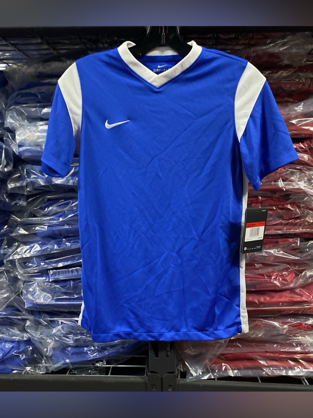 Nike Derby III Soccer Jersey NWT Kids Large Blue/White DRI-FIT CW3834-480